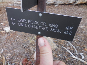 Rock Creek Crabtree sign