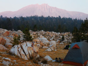 Alpenglow from Tyndall Creek