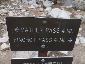 day 13 pinchot and mather sign