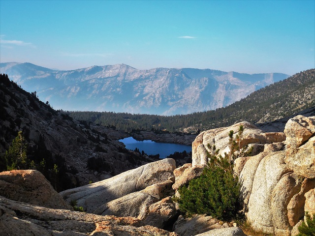 Looking south from Selden Pass on the John Muir Trail